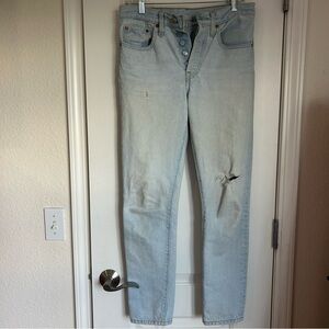 Levi’s 501 S Women’s Distressed Button Up Jeans - Size 26x30